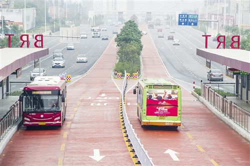 南宁BRT图标，城市公共交通的独特标识