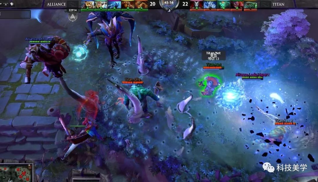 DOTA与AI电脑之间的挑战，我的五人阵容之战